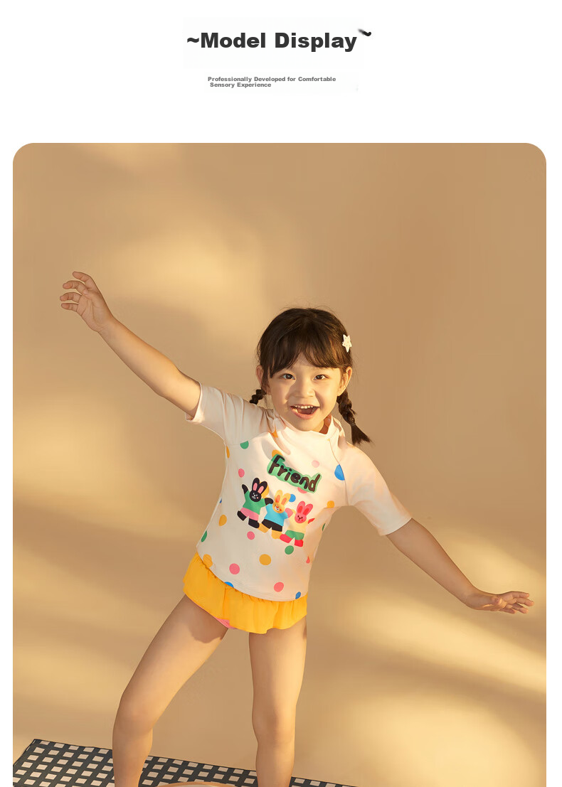 Adoreswim 2024 New Fashion Trendy Cute Style Girls' Summer Swimsuit Set, Two-Piece, Size 110 22