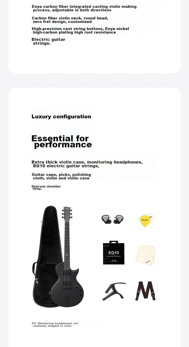 Enya Carbon Fiber Smart Guitar Nova Go Sonic, Collaboration Edition with Chuyi Future 16
