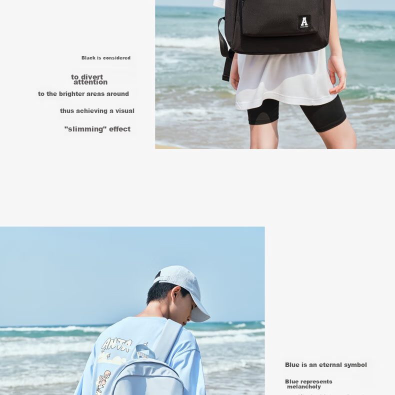 Anta Mochi Backpack Unisex Simple Large Capacity Youth Canvas Hiking Cycling Sports School Bag 27