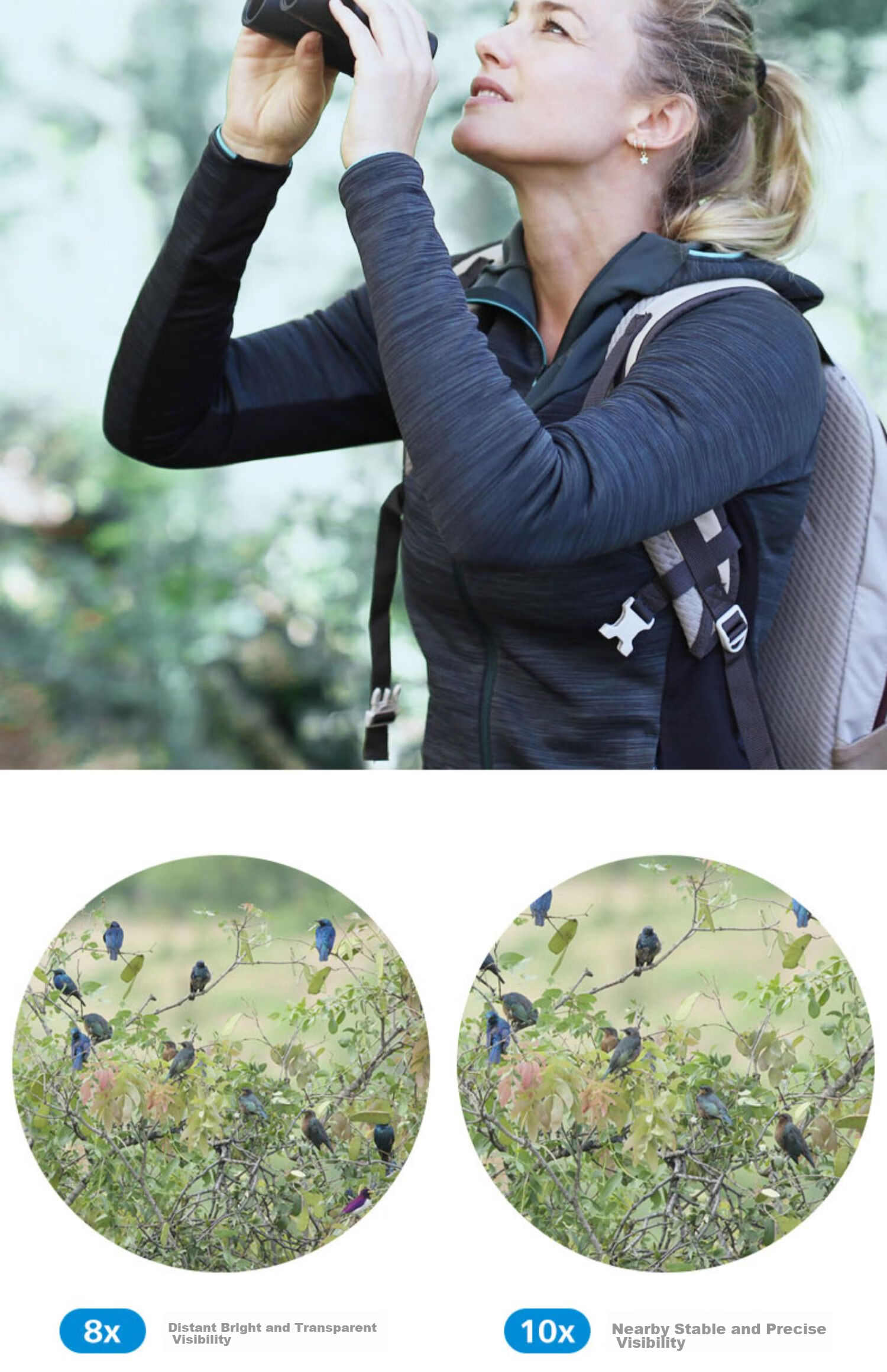 ZEISS Binoculars for Children, 10x25 Black Portable Foldable with Phone Connection, Suitable for Concerts, Performances, Outdoor Camping, And Nature Viewing 13