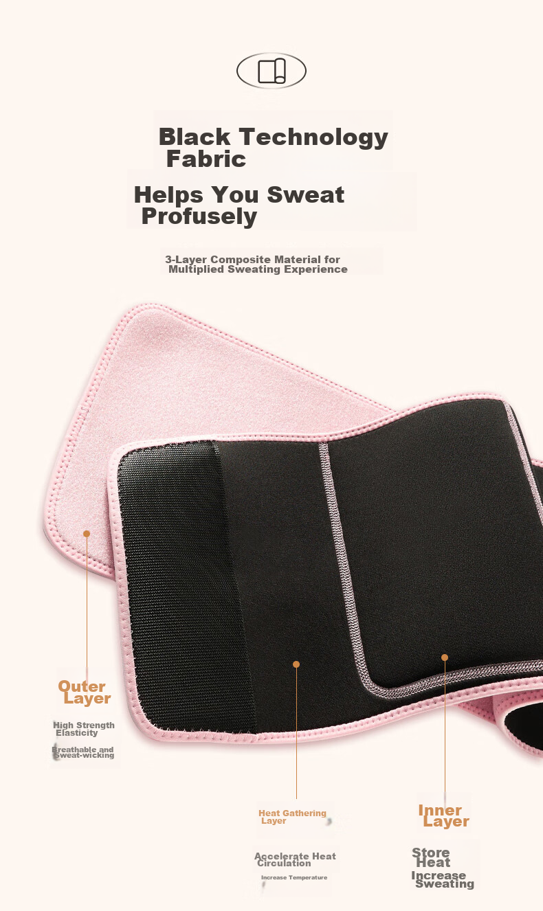 Li-Ning Sweat-Inducing Fat-Burning Waist Trainer, Abdominal Shaper Belt for Women, Back Support, Body Shaping, Fitness Running Exercise, Belly Slimming Waist Cincher, Sweat-Boosting 6