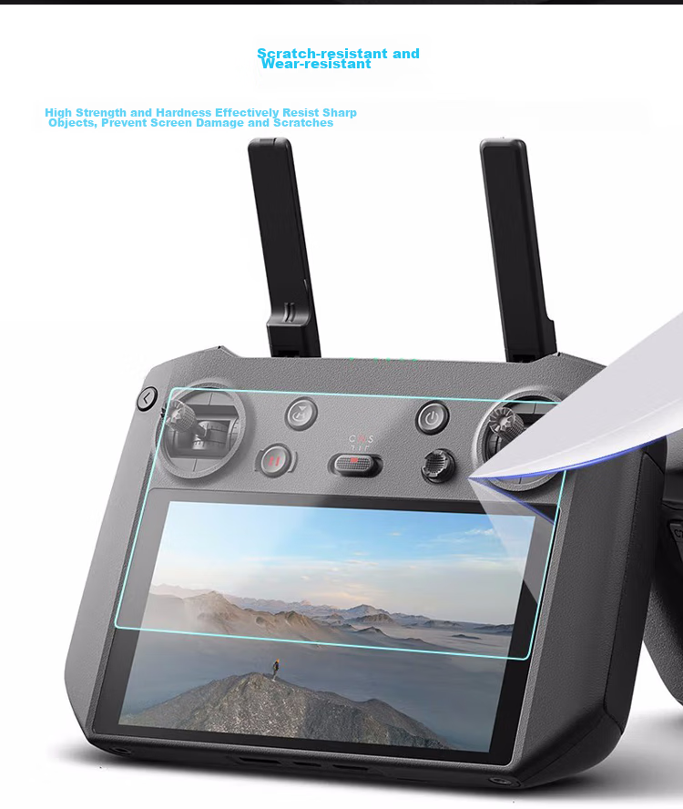 Earlymen Single Set DJI Air3 RC2 Remote Control Tempered Glass Film + DJI Air3 Lens Tempered Glass Film Three-Piece Combination Set, Tempered Glass Film Sticker 3