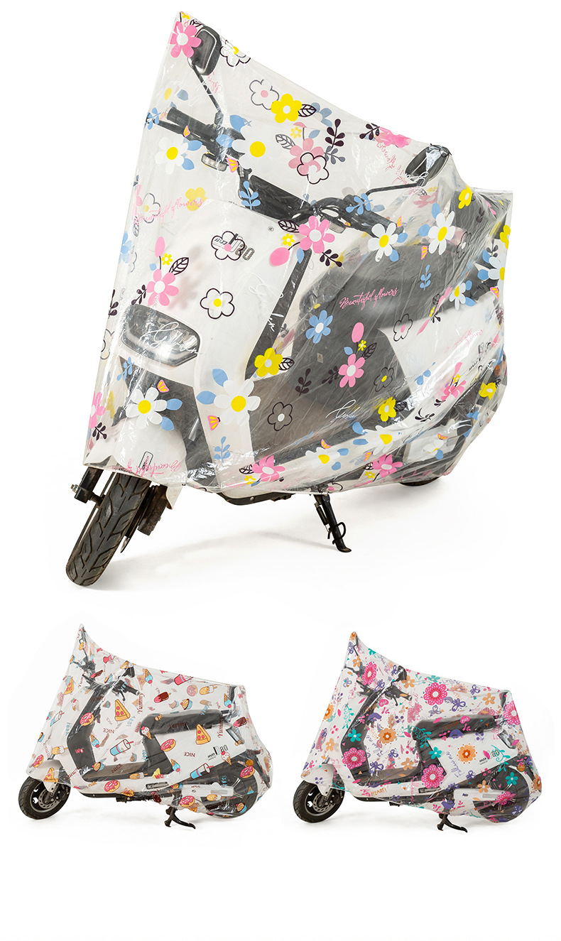Shaguo Electric Bicycle Rain Cover, Full Coverage, Transparent, Waterproof, Sun-Resistant, Universal for Motorcycles And Bicycles, No.9 Yadi Car Cover 2