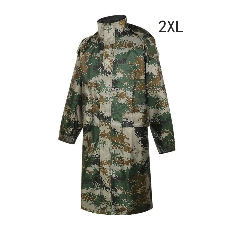 Minggu Camouflage One-Piece Raincoat Windbreaker Style Anti-Rain Adult Outdoor Polyester 2XL CW995524