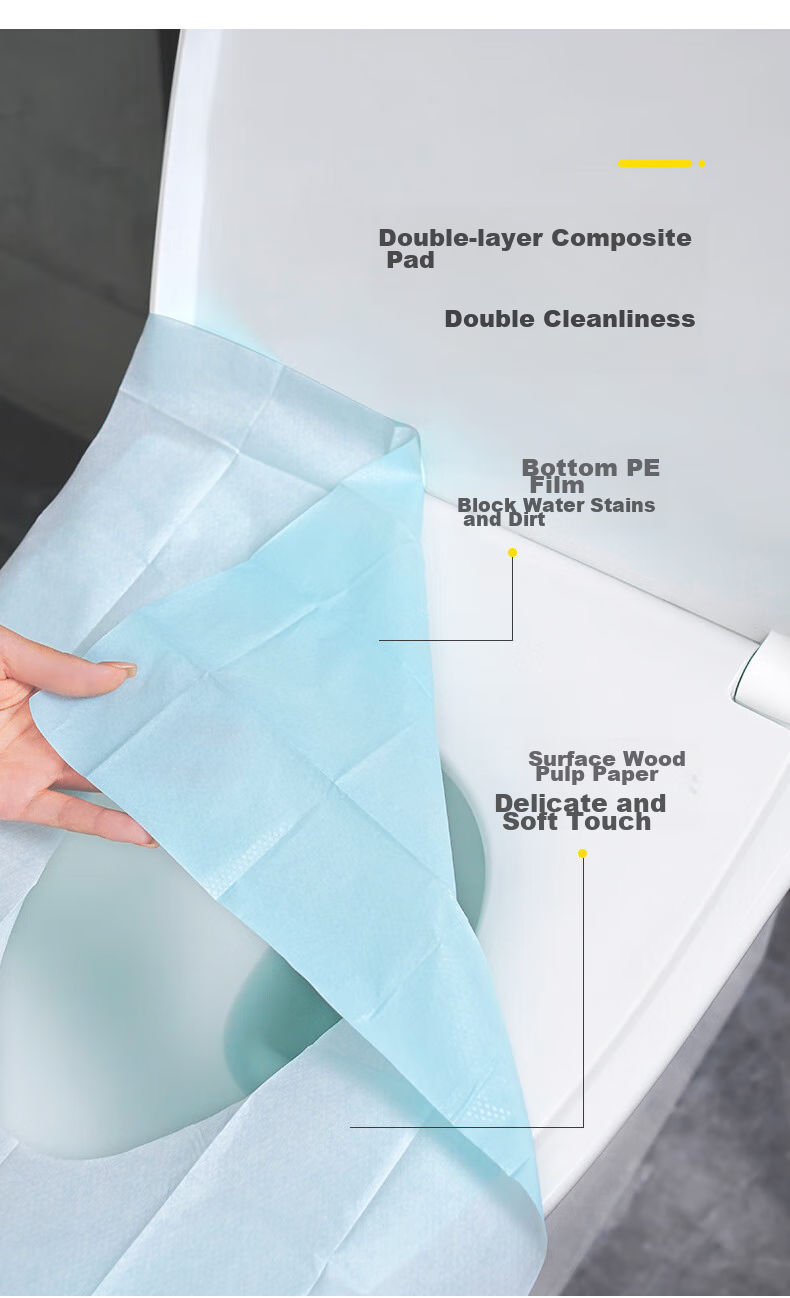 JOYTOUR Disposable Toilet Seat Covers for Pregnant Women And Travelers, Individually Wrapped, 50 Pieces Per Pack 6