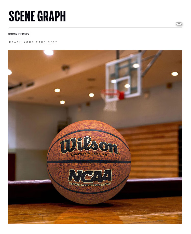 Wilson Basketball Size 7 NBA Series [Yang Hansen] Signature Edition Non-Slip Wear-Resistant Indoor Outdoor Universal Adult Size 7 Basketball 5