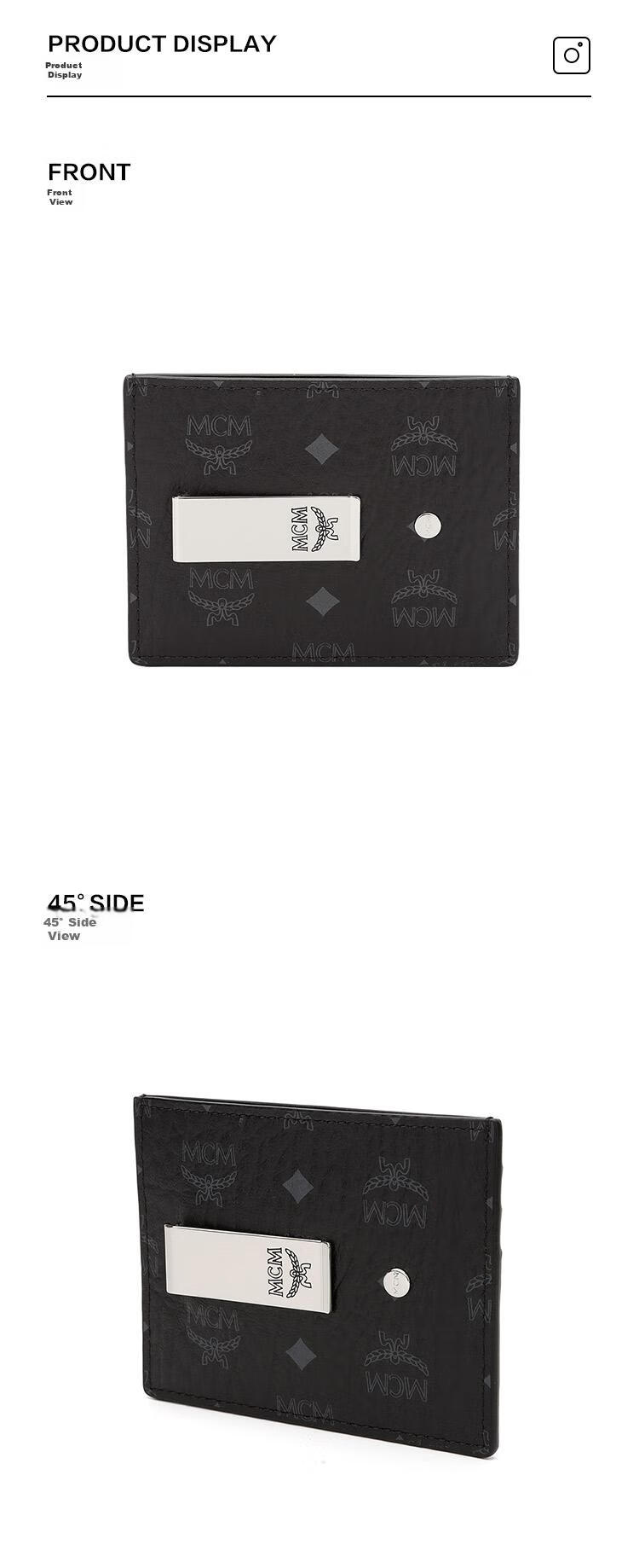 MCM [Limited Time 20% Off] [Gift Box Edition], Visetos Mini Card Holder, Exquisite And Practical, Black 5
