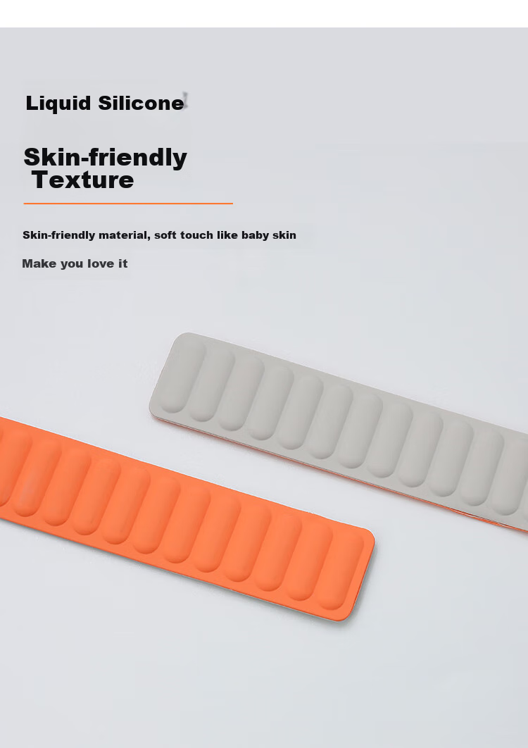 ESCASE Xiaomi Watch Strap Magnetic Silicone, Compatible with WatchS4/S3/S2/S1/S1Pro/Color2, Comfortable Strap for Men And Women, Universal Wristband, 46mm Dial, Black 4