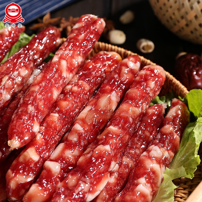 皇中皇广式腊味香肠200g*2袋糖酒风味腊肠 年货团购送礼 熟食腊味