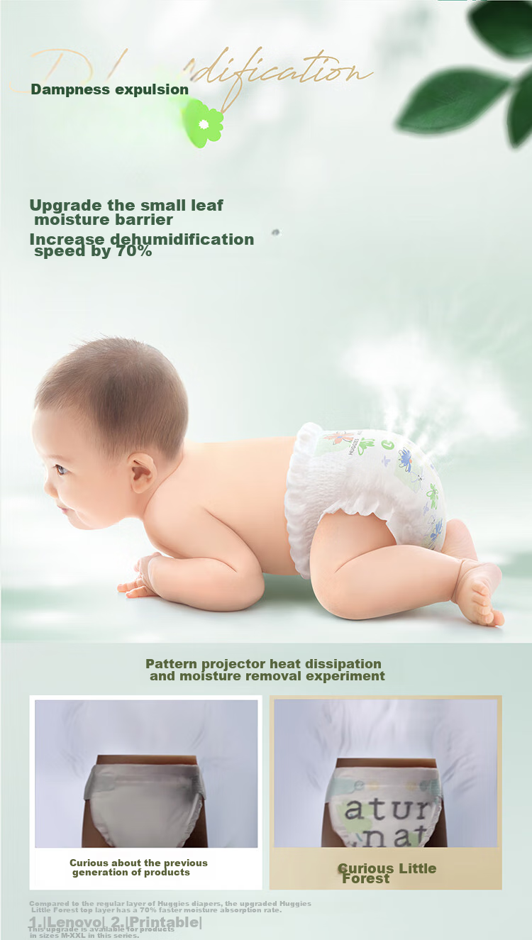 Huggies Little Forest Pull-Up Pants L 18 Pieces (9-14kg), Diapers, Heart Diamond [More Breathable Top Configuration, Zero Mark] 6