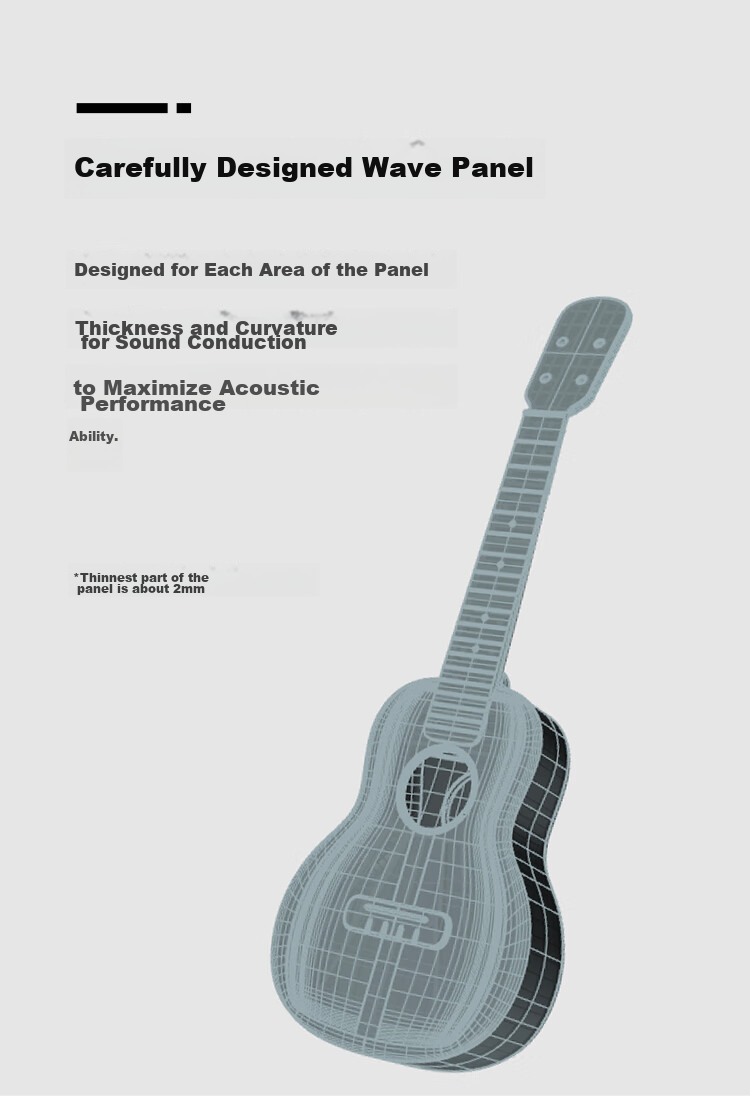 Tom Yurikuli NALU Series Carbon Fiber Beginner Guitar for Adults And Children, 23-Inch Entry-Level Instrument, No Returns if You Can't Lear 11