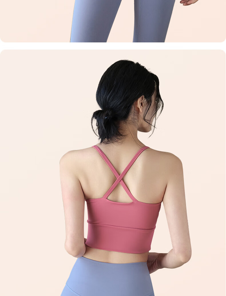 XUEXIMAN Sports Bra for Women, Beautiful Back Design, Shock-Absorbing, Suitable for Running, Yoga, Pilates, Training, Fitness, One-Piece Bra, Summer Wear 12