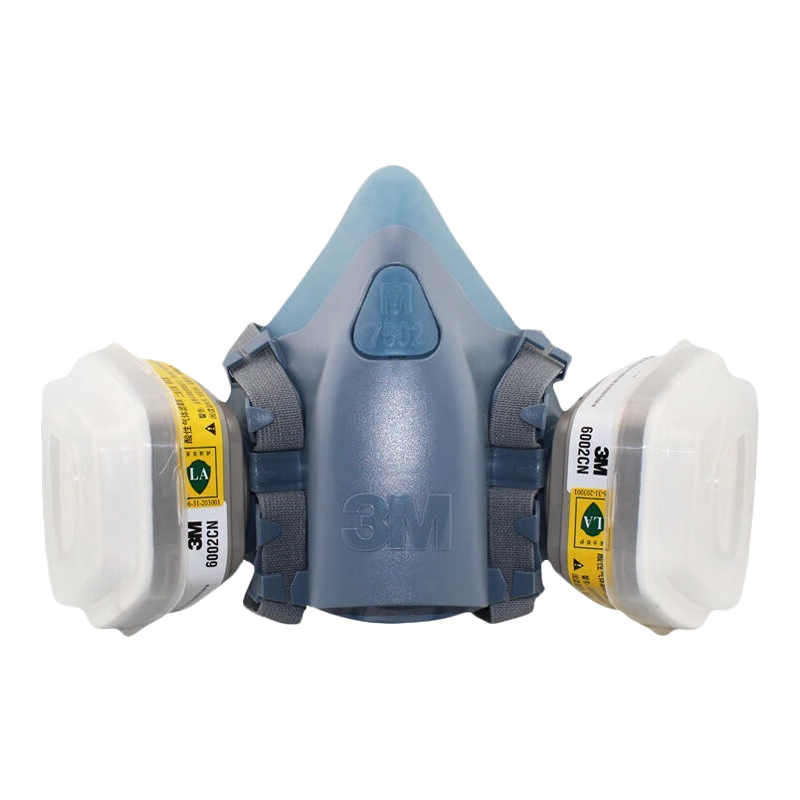 3M 7502+6002 Gas Mask Respirator Protective Acid Gas Multi-Gas Respirator 7-Piece Set