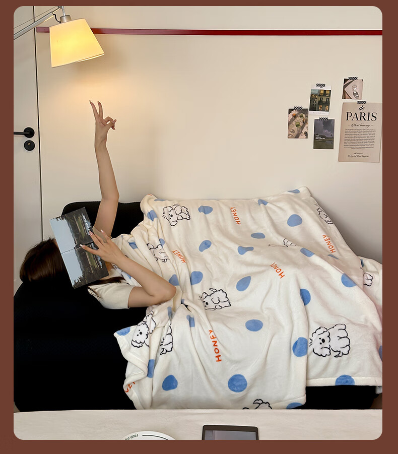 Fanyejia Blanket, Nap Cover, Office Air Conditioning Nap, Children's Student Small Blanket, Quilt, Sofa Throw, Mid-Autumn Festival Gift 5