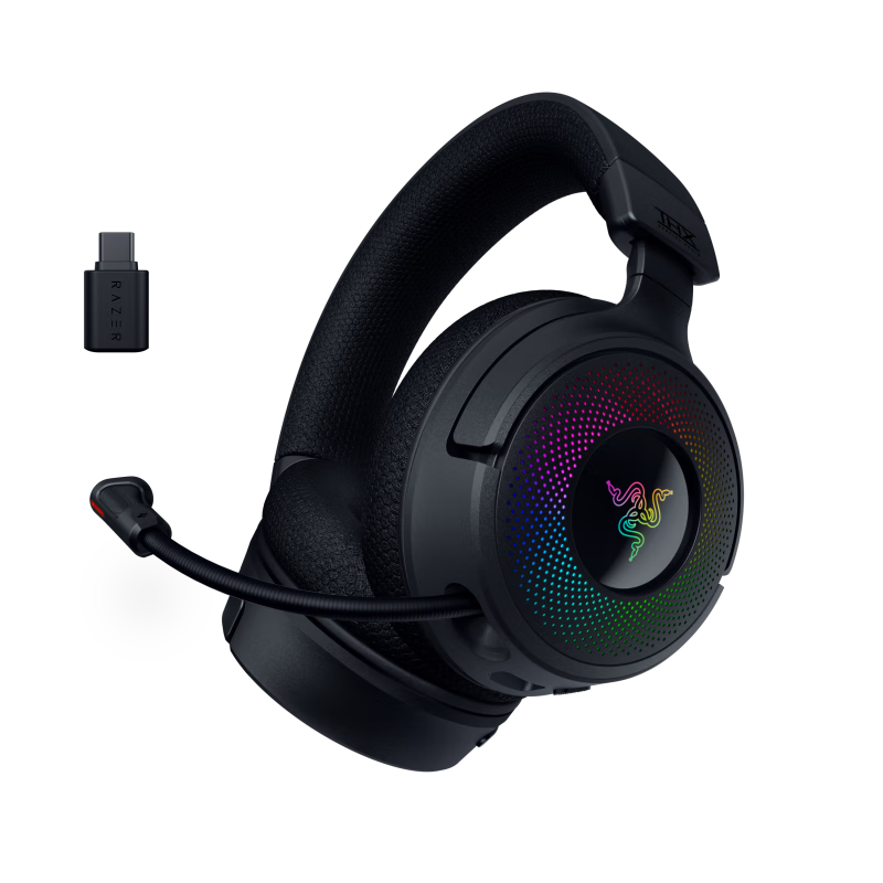 Razer Beihai Juyao V4 Wireless Bluetooth Gaming Headset with RGB Lighting Effects, THX Spatial Audio, CSGO PUBG Headphones - Officially Certified by Delta