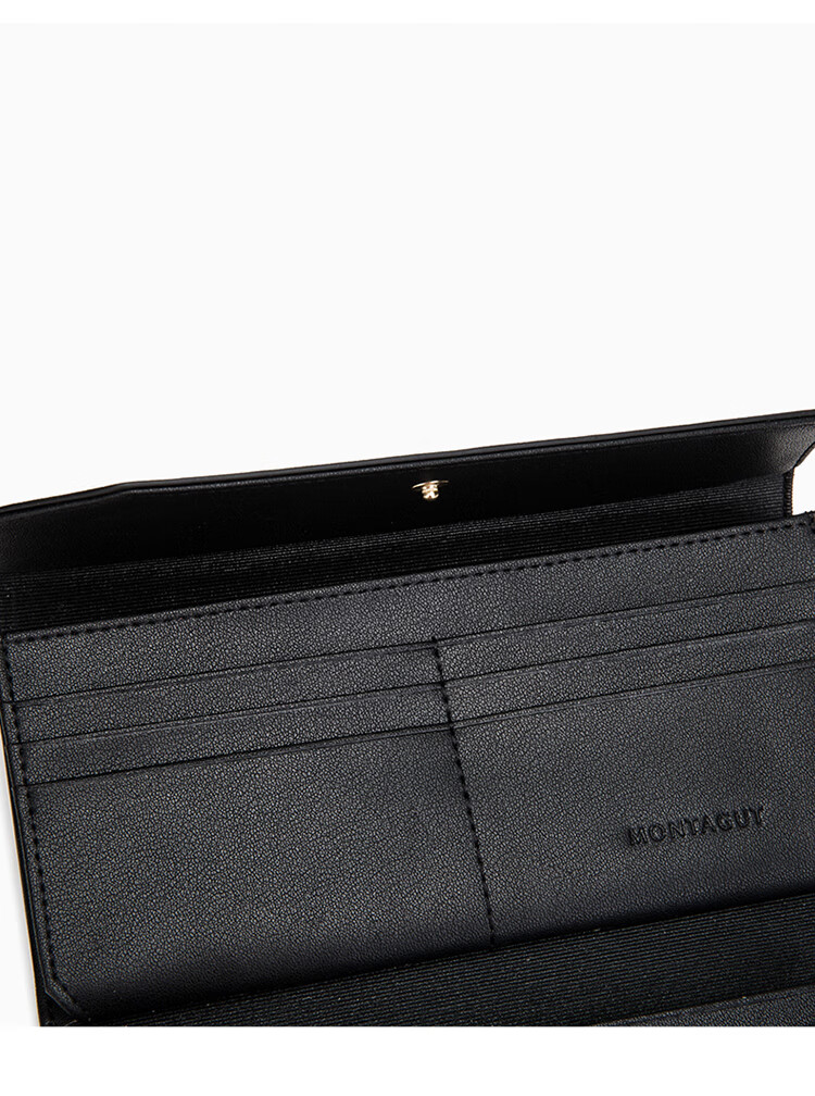 【梦特娇梦特娇钱包】梦特娇(montagut)钱包女牛皮长款钱夹拼色手拿包