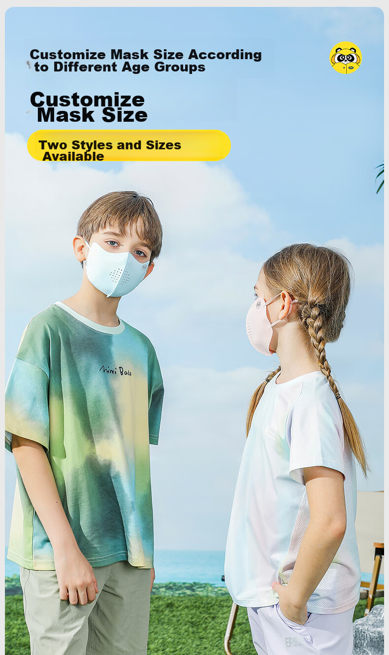 Moremerry Children's Sun Protection Face Mask for Boys And Girls, UV-Resistant Summer Sunshade Ice Silk Cool Breathable Face Mask, Mica Gray, L 10