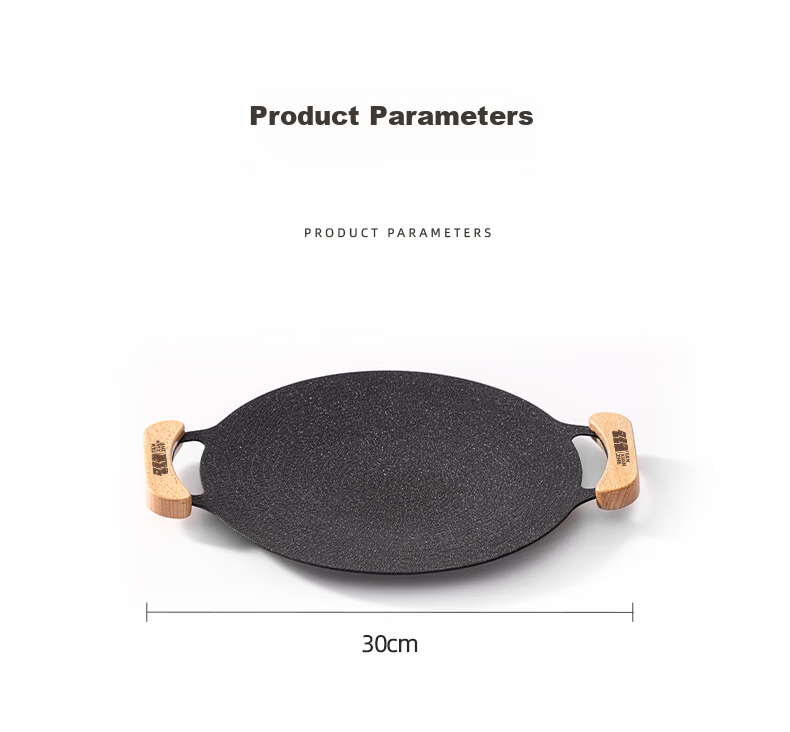 TAN XIAN ZHE Outdoor Grill Pan, Korean-Style Portable Stove Grill Pan, Iron Plate Grilling Pan, Home Use Meat Grilling Pan, Maifan Stone Barbecue Cookware 13