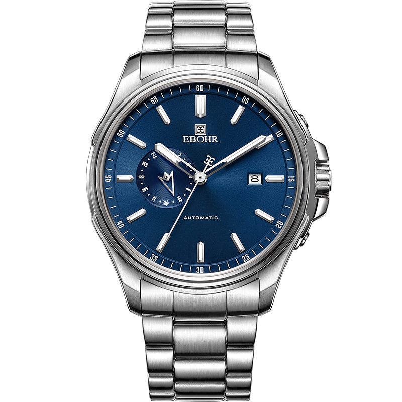 EBOHR Men's Watch, Explorer Series, Birthday And Holiday Gift, Steel Strap Men's Mechanical Wristwatch 51260217