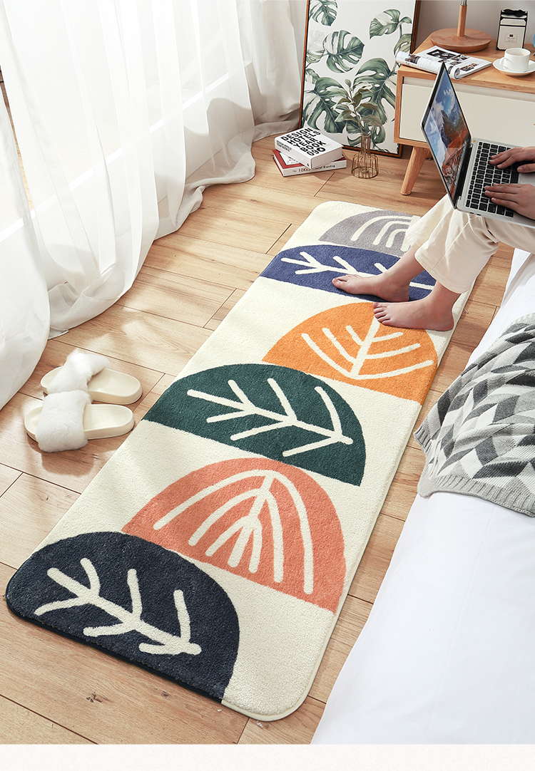 Dajiang Bedroom Bedside Rug, Master Bedroom High-End Feel End-Of Carpet, Long Strip Bed Rug, 60x180cm 6