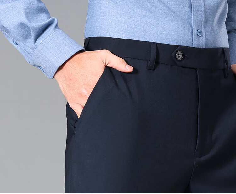FIRS [Wrinkle-Free And Durable] High-Quality Dress Pants, Spring Season Twill Texture Elastic Straight-Leg Commuter Smooth Casual Trousers for Me 11