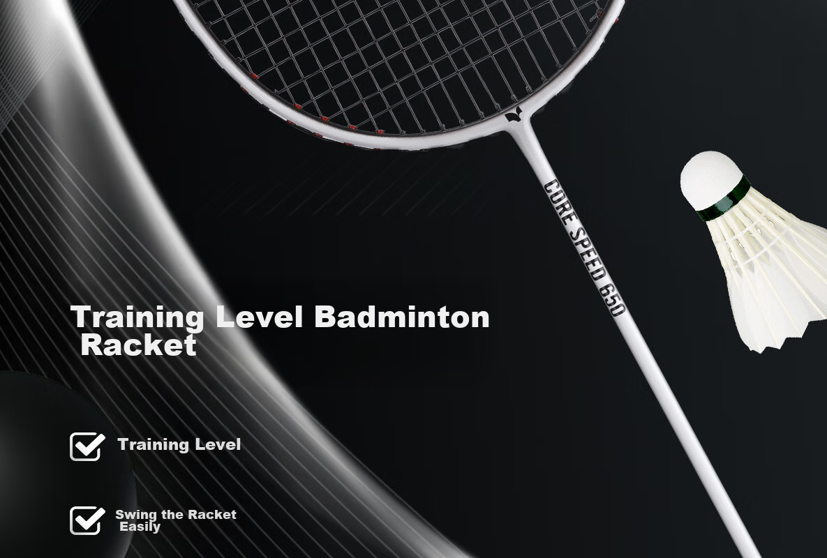 Yodiman Fresh White Pair of Badminton Rackets, Full Carbon Ultra-Light 6U Double Rackets 650+660 (Badminton Set) 2