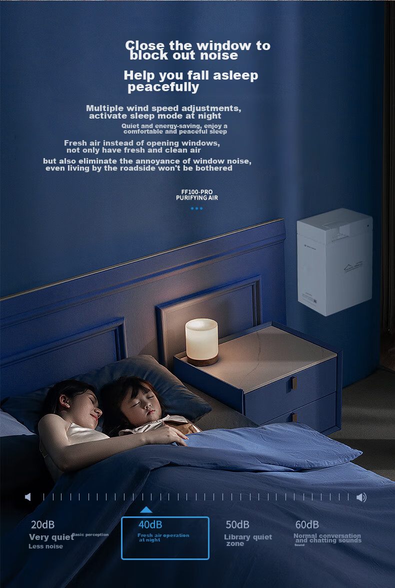 BROAD New Air System Wall-Mounted Fresh Air Machine for Home Use, Bidirectional Ventilation And Air Exchange with Full Heat Recovery, Removes Smog And Formaldehyde, Air Purification Companion to Air Conditioner FF100-Pro 10
