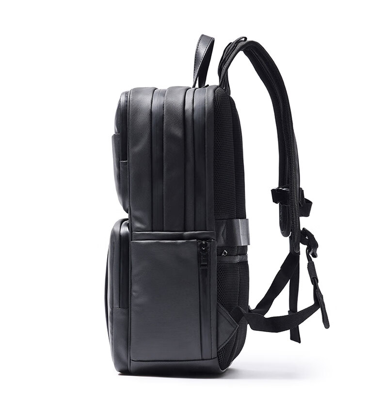 LEXON Men's Backpack, 15.6/16 Inch Laptop Bag, Genuine Leather Business Backpack, Large Capacity Travel Schoolbag 11
