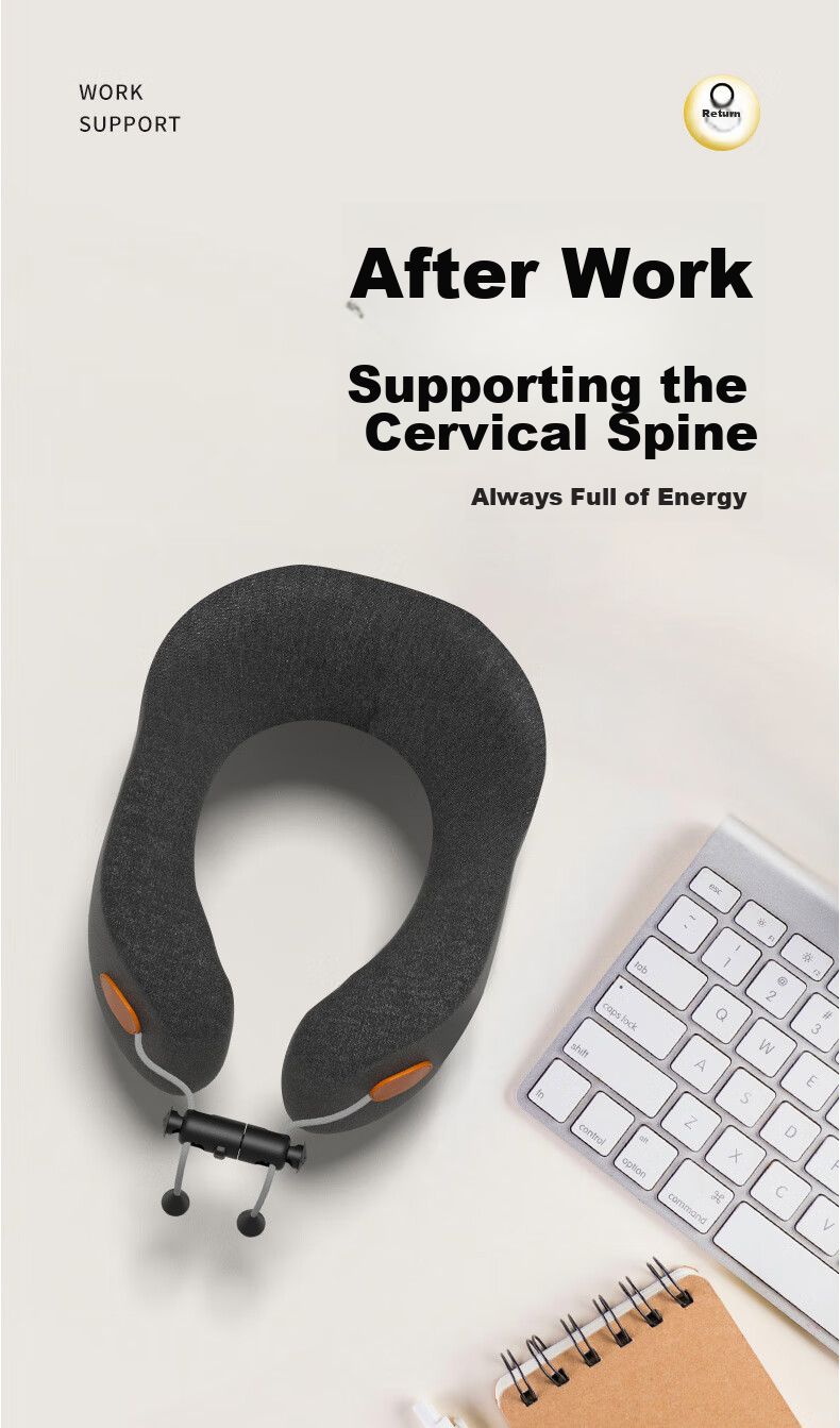 YUZHAOLIN U-Shaped Pillow for Adults, Travel Portable Nap Pillow for Men And Women, Car High-Speed Rail Airplane Neck-Specific Cervical Pillow 6