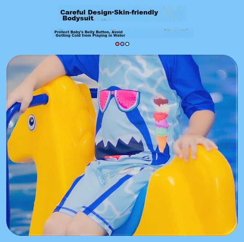 Yuke Children's One-Piece Swimsuit for Boys, Cute Swimwear for Toddlers And Young Boys, Baby Boy Swimming Costume 4