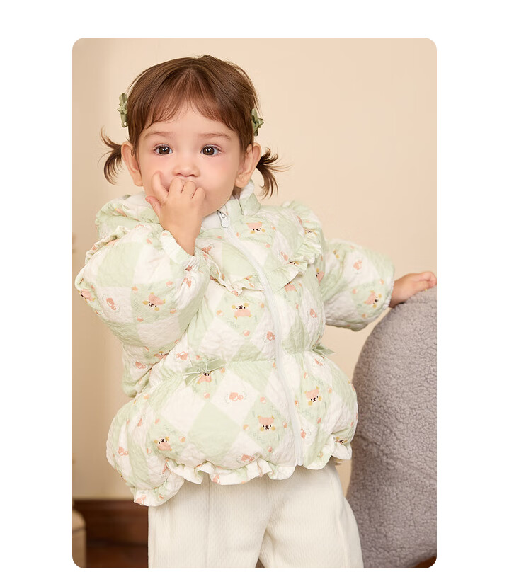 BALABALA Children's Clothing, Baby down Jacket, Girls' Winter Short Coat, Kids' Warm Outerwear, Cute Boys' 18