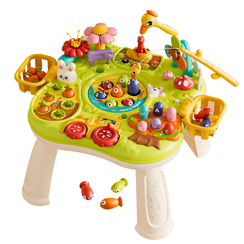 AoZhiJia Game Table, Baby Toy for Ages 1-3 Educational Multi-Sided Hand Drum, Children's Birthday Gift