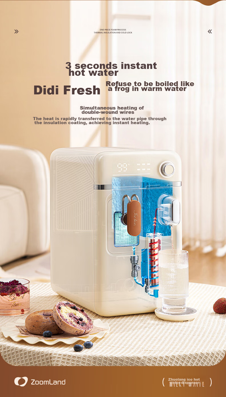 Zhuolang Mini Ice Maker for Home, Dormitory, And Small Spaces - All-In Cooling + Heating + Ice Making Machine 11