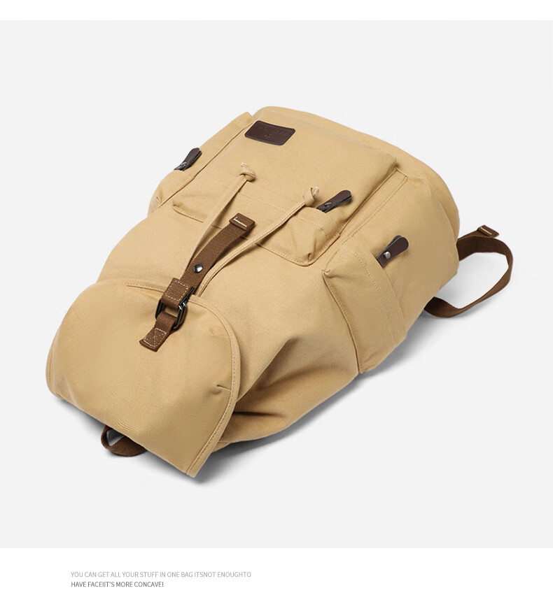 Viney Canvas Backpack for Men And Women, Travel Bag, School Bag, Large Capacity Laptop Bag for College Students, High School And Middle School Students, Hiking Bag, Luggage Bag, Fashionable Casual Business Trip Outdoor Travel Backpack 6
