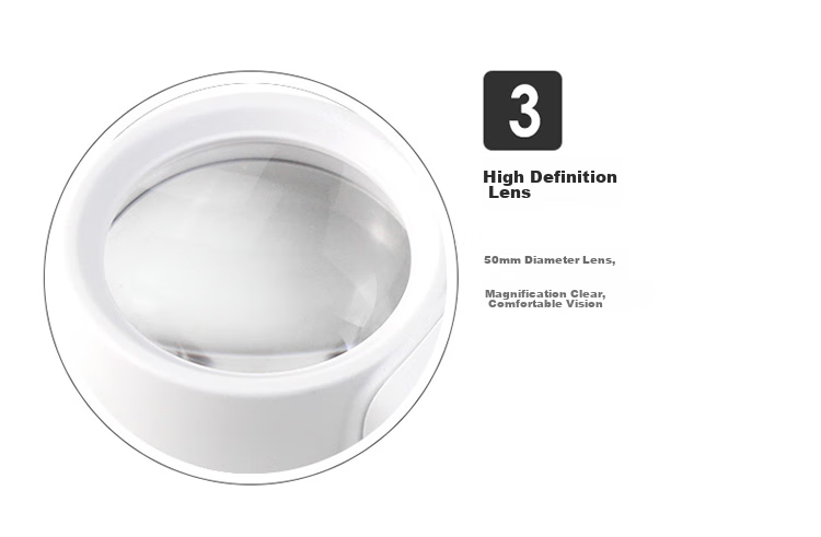 MIXOUT Handheld High-Definition Reading Magnifier with 5x Magnification, 90mm Large Aperture, Clear View, And LED Light 13