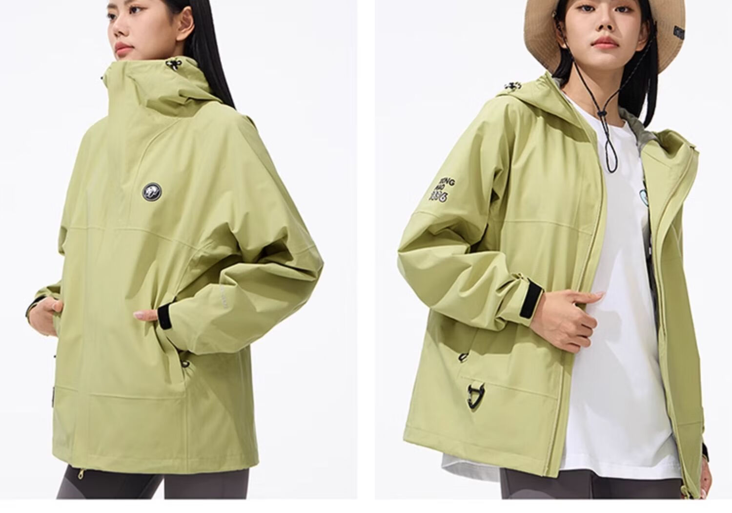 CAMEL Panda Windbreaker Jacket for Men And Women, Spring And Autumn Outerwear, Windproof And Waterproof Outdoor Clothing A34BA3L1166, Night Purple, XL 30