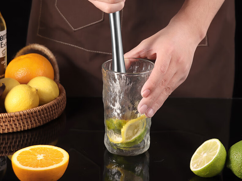 BJ Stainless Steel Ice Crusher Hammer, Ice Breaker, Juicer Stick, Shaker Cup Muddler, Lemon Tea Tool, Ice Crusher Hammer, 26cm Long Versio 7
