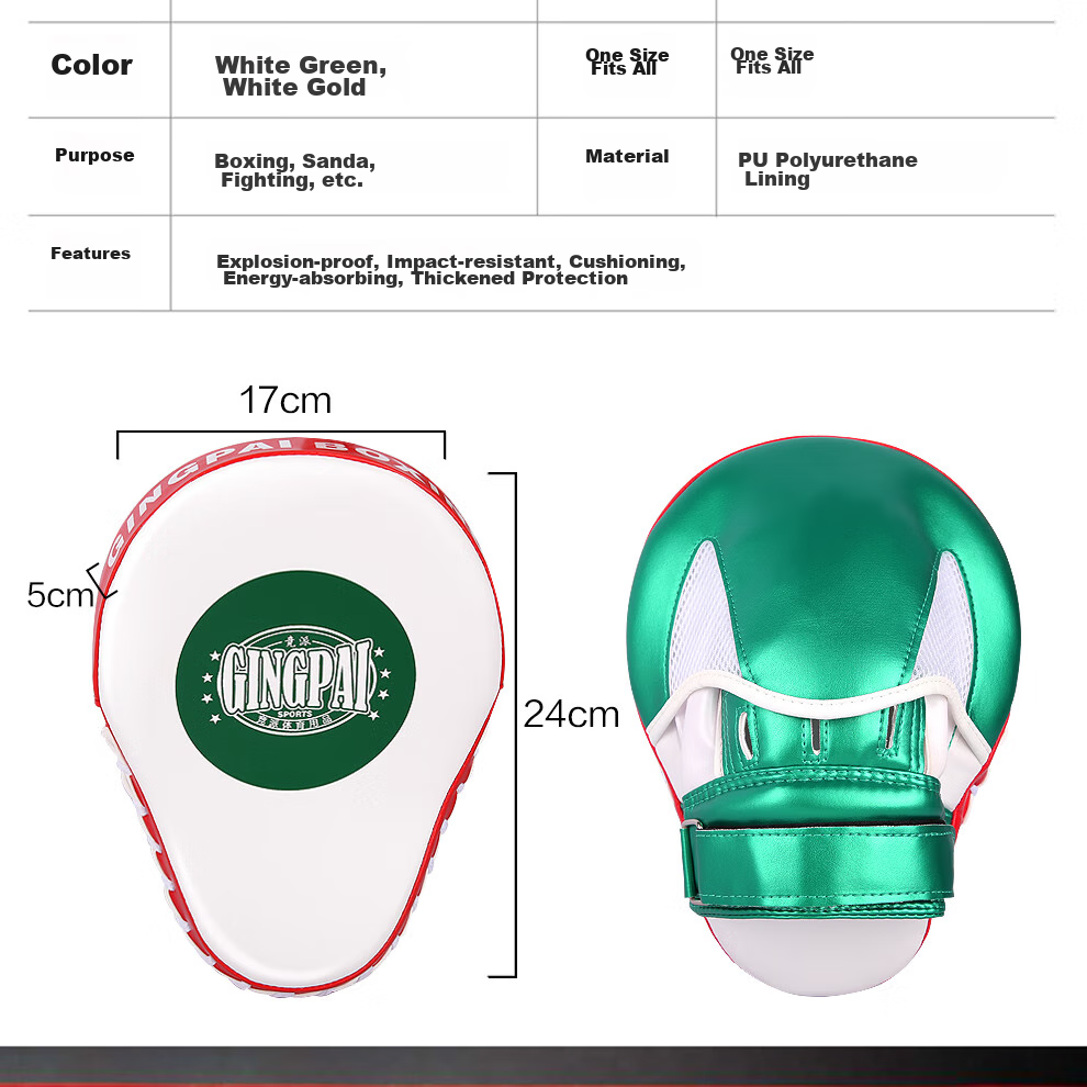 Jingpai Boxing Target, Muay Thai Training Equipment, Punching Bag, Kickboxing Shield Target, Hand-Held Taekwondo Practice Target, Gree 4