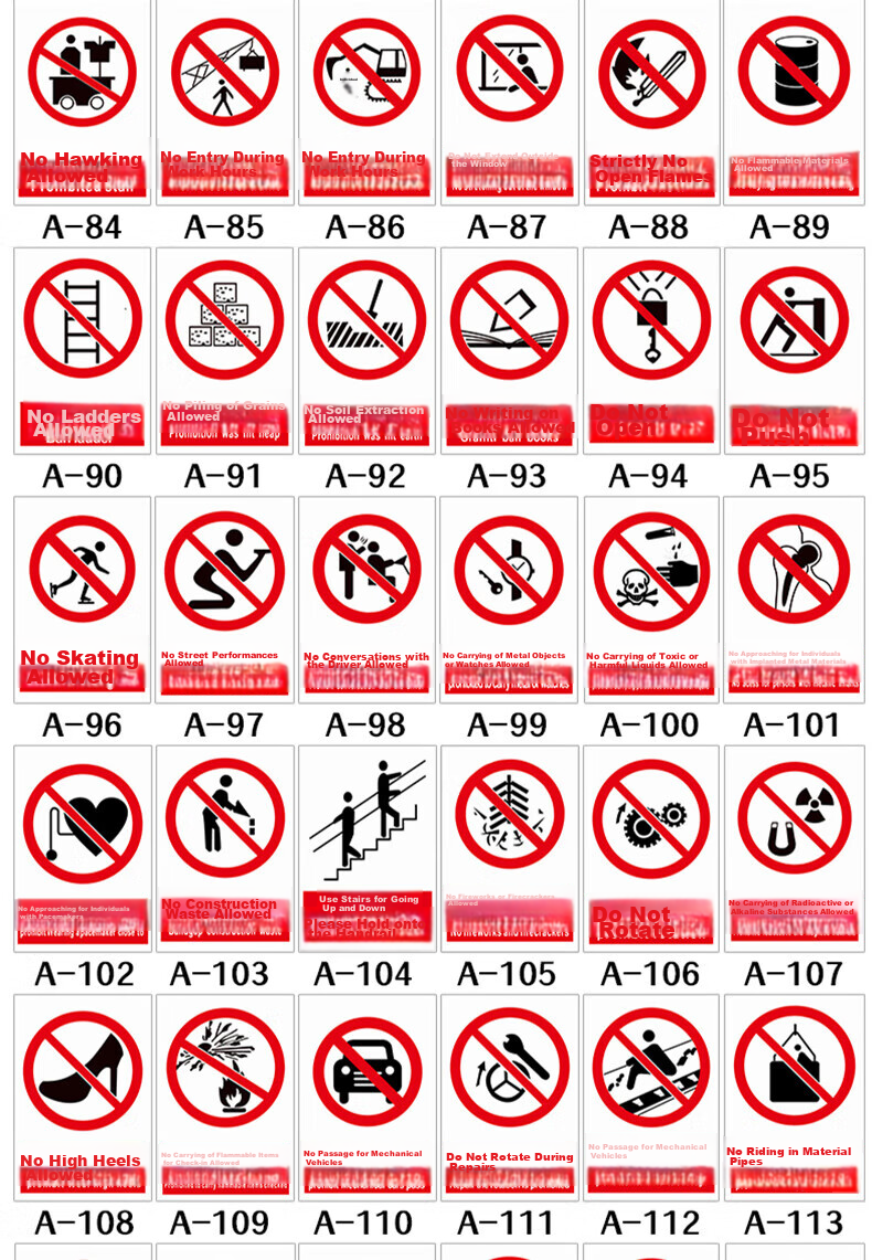 Aimohui Strictly Prohibits Fireworks Signs, Fire Safety Production Signs, Warning Signs for Warehouses, Heavy-Duty Construction Sites, 33*23.5cm 9