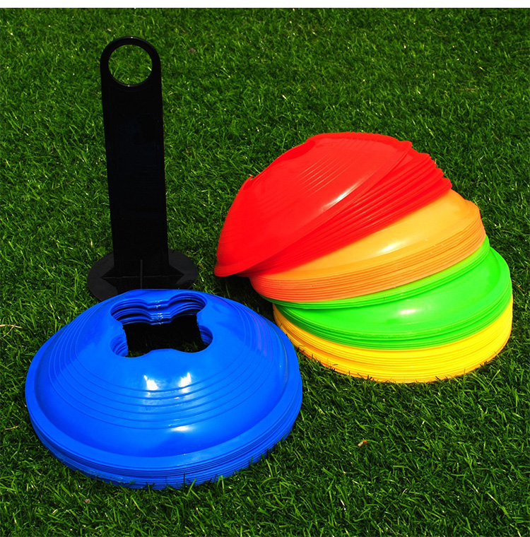 INVUI Soccer Training Marker Discs, Track And Field Training Marker Equipment Obstacle Signs Road Signs, Pack of 20 13