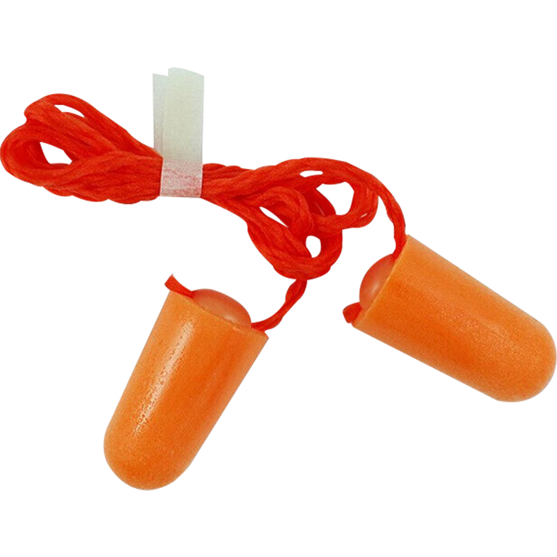3M Earplugs for Sleeping, Soundproofing, Noise Reduction, Anti-Noise, Specialized for Factory Workshops, 37dB Noise Reduction, Foam Elastic with Cord, 10 Pairs