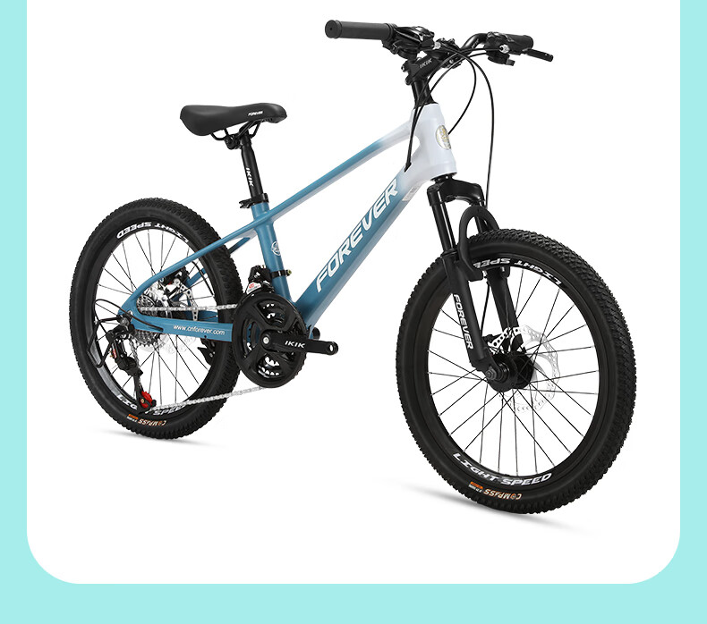 FOREVER Girls' Model, 22-Inch, 24-Speed, Magnesium Alloy Mountain Bike, for Female Teenagers, Students And Children, Pink 27