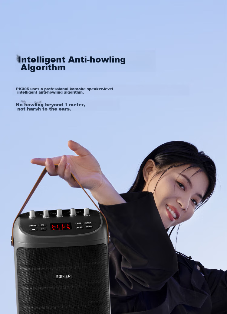 EDIFIER PK305 Portable Outdoor Mobile Speaker with Microphone, Karaoke-Specific Bluetooth Speaker for Camping And Outdoor Activities 20