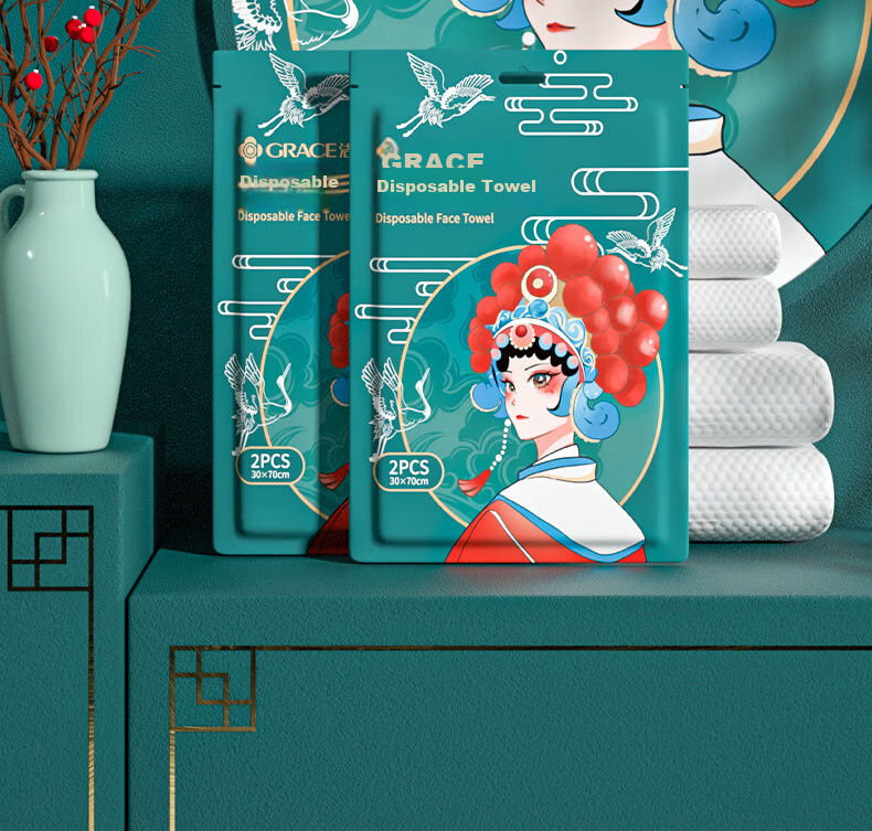 Grace Disposable Towels, Thickened And Enlarged Face Towels, Hotel Supplies, 30*70cm, Pack of 10 2