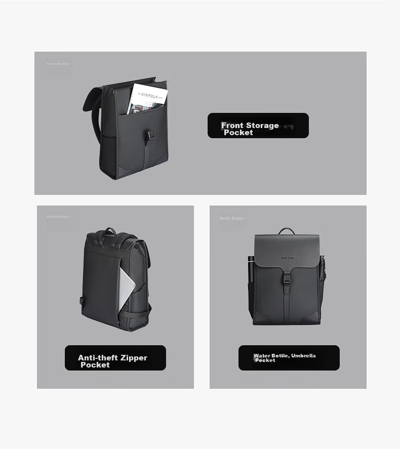 MARK RYDEN Nordic Style Backpack for Men And Women, Magnetic Buckle Bookbag, Travel Bag, Simple Luxury Laptop Bag MR1611 10