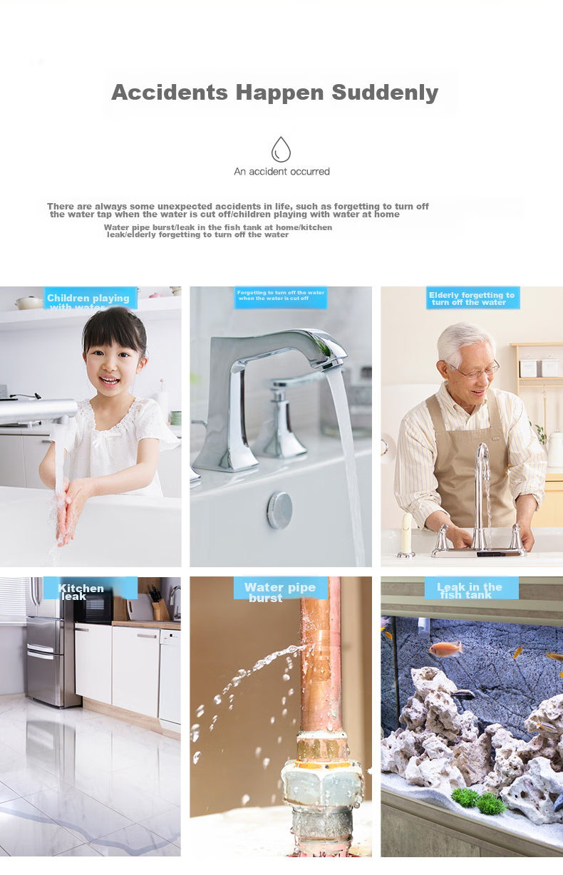 LFang WD12 Water Leak Detector Alarm for Home Use, Water Level Sensor, On-Site Overflow Detection Alarm 3