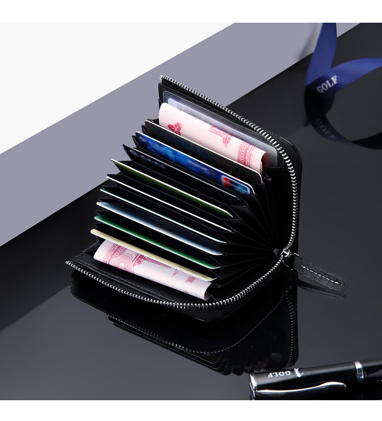 GOLF Multi-Card Holder for Men, Bank Card Holder, Coin Purse, Card Case, Business Card Holder, Gift Box Set, Present for Boyfriend 18
