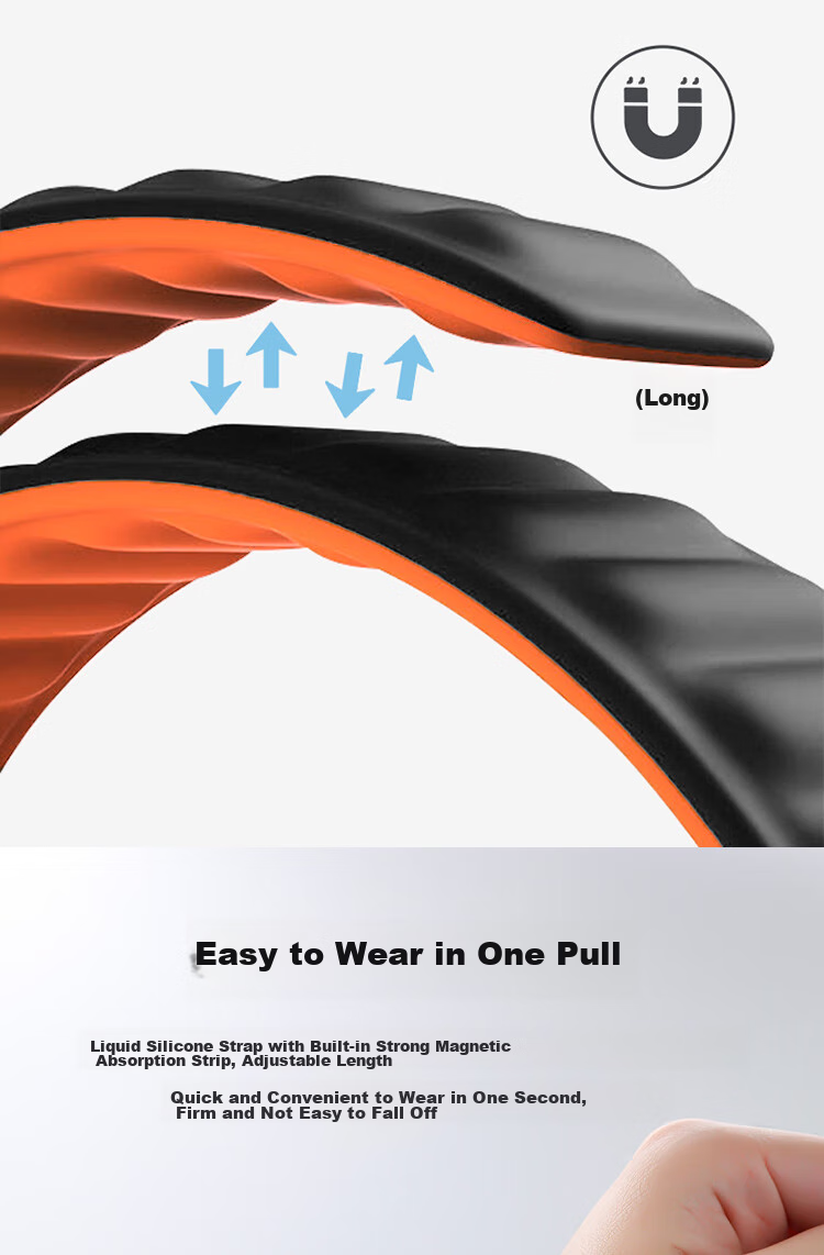 ESCASE Xiaomi Watch Strap Magnetic Silicone, Compatible with WatchS4/S3/S2/S1/S1Pro/Color2, Comfortable Strap for Men And Women, Universal Wristband, Suitable for 46mm Dial, Starlight Color 10