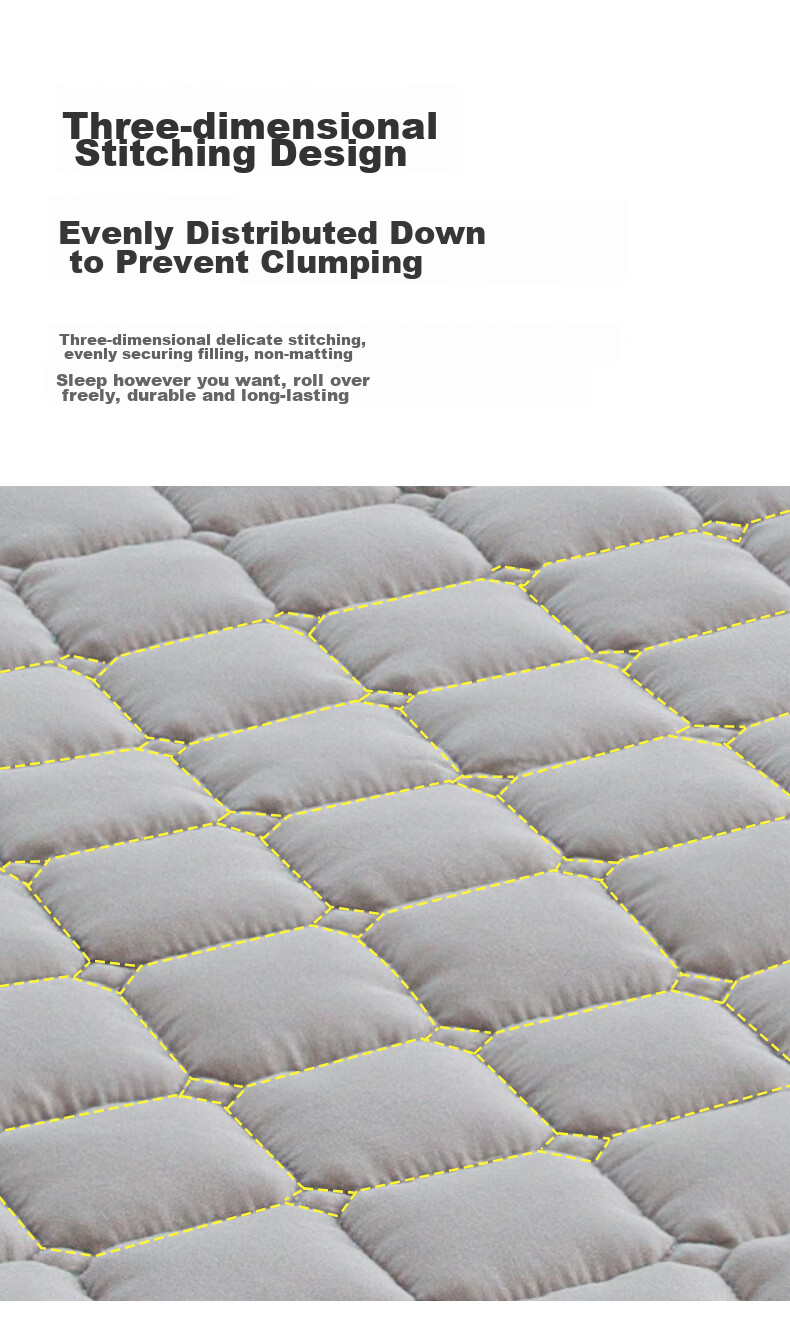 CROWN Mattress Pad, 1.5m X 2m Single Bed Mattress, Bedding Soft Pad, Student Dormitory Home Use Mattress Protector 5