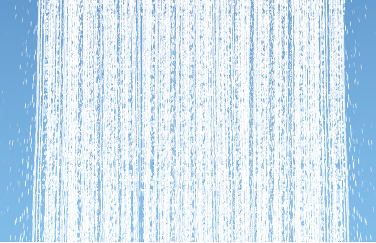 Larsd Ceiling Shower Head, Shower Sprayer, Top Spray, Pressurized Water-Saving Square Large Shower Head AL8076 12